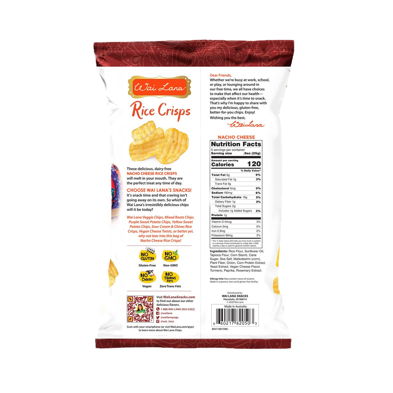 Wai Lana - Nacho Rice Crisps