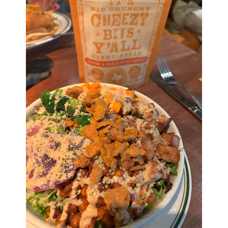 All Y'alls Foods - Cheesy Bits Cheese And Garlic Topping