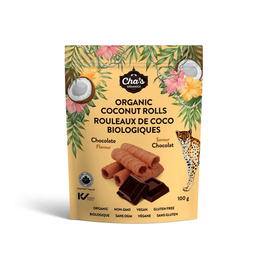 Cha's Organics - Coconut Rolls Chocolate