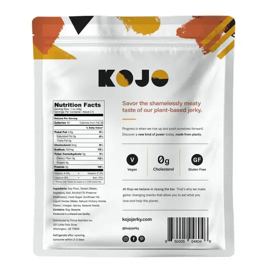 Kojo - Vegan Jerky Ginger Teriyaki Plant-Based Jerky