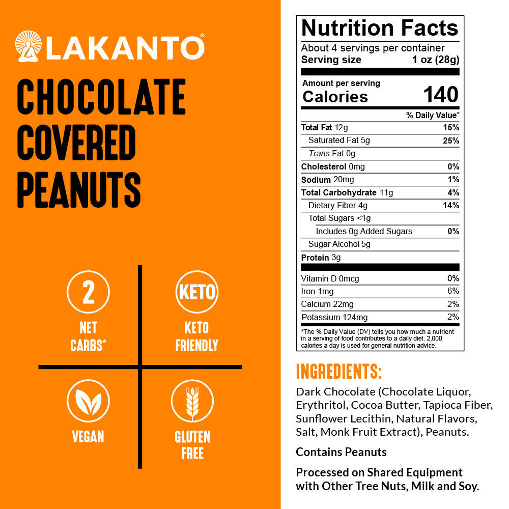 Lakanto - Chocolate Covered Peanuts