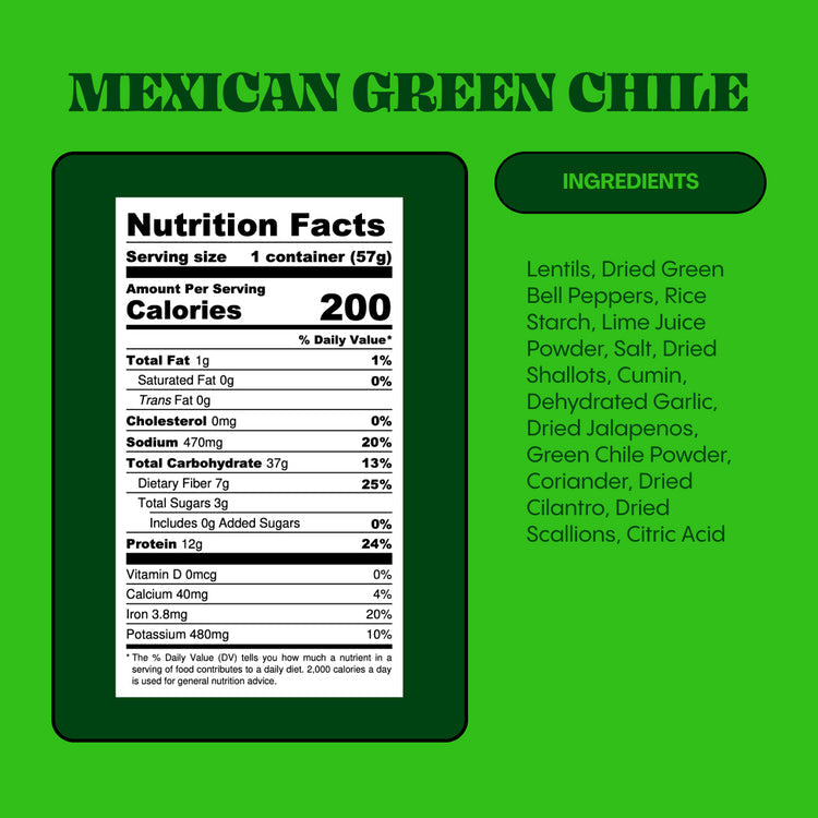 Lentiful - Mexican Green Chile Instant Lentils