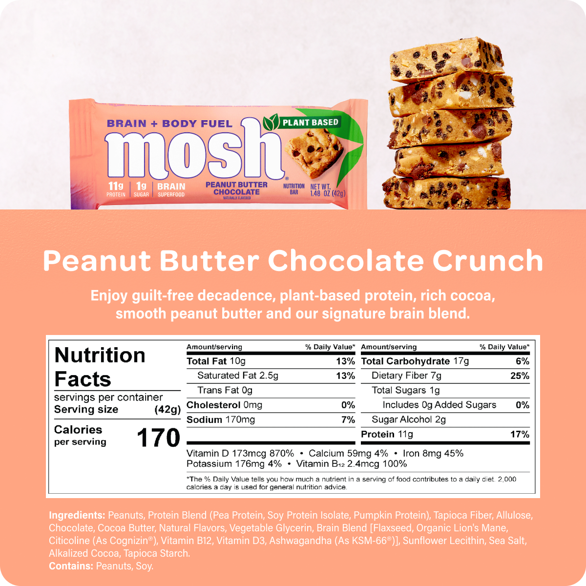 Mosh - Peanut Butter Chocolate Bar