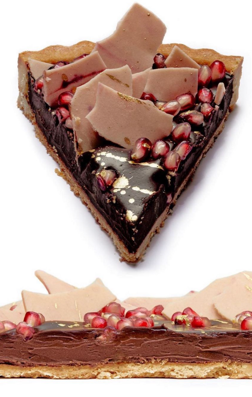 Pomegranate Ganache Tarte by Sweet Maresa's