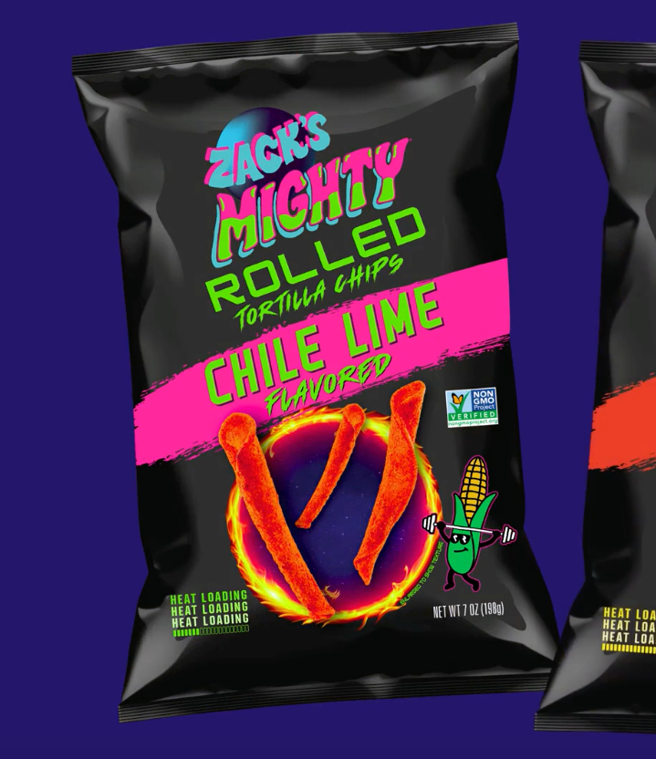 Zack's Mighty Rolled Tortilla Chips - Chile Lime