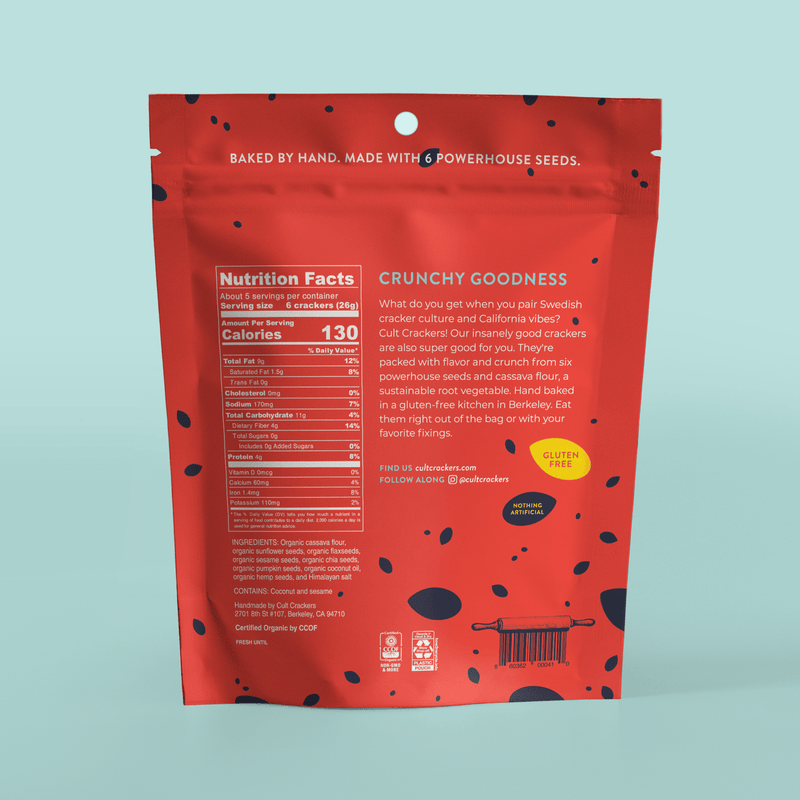 Cult Crackers - Crunchy Cassava Crackers