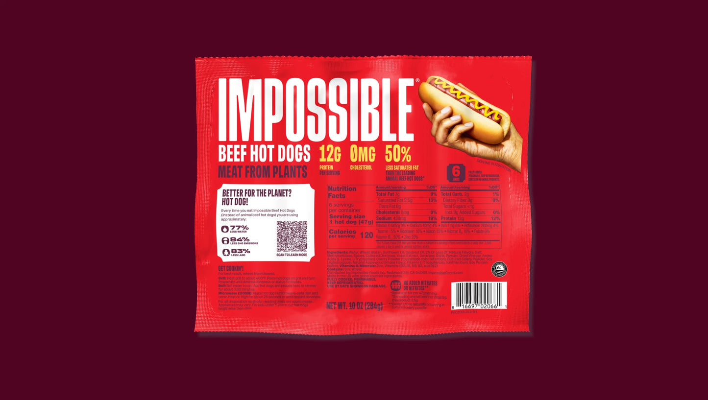 Impossible - Beef Hot Dogs