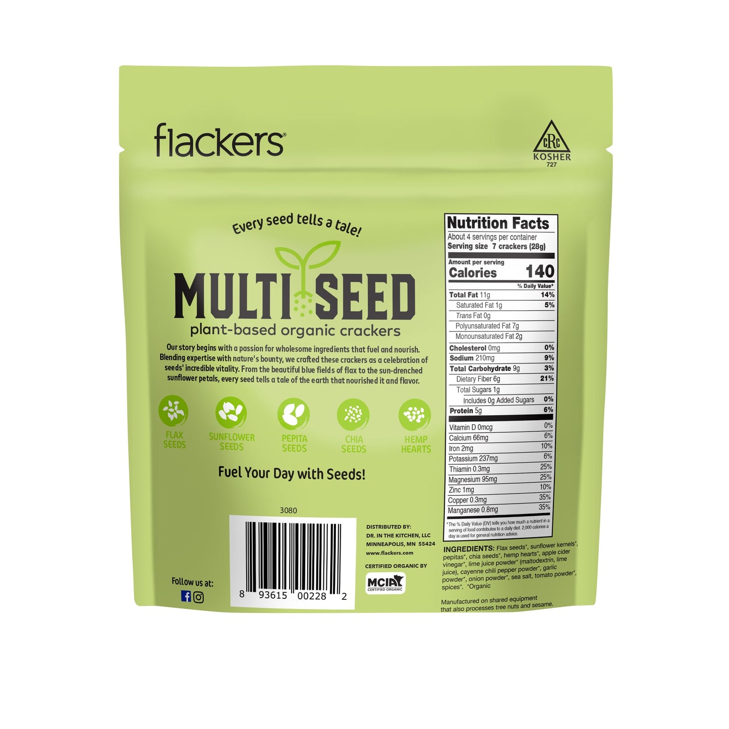 Flackers - Multiseed Spicy Chili Lime Crackers