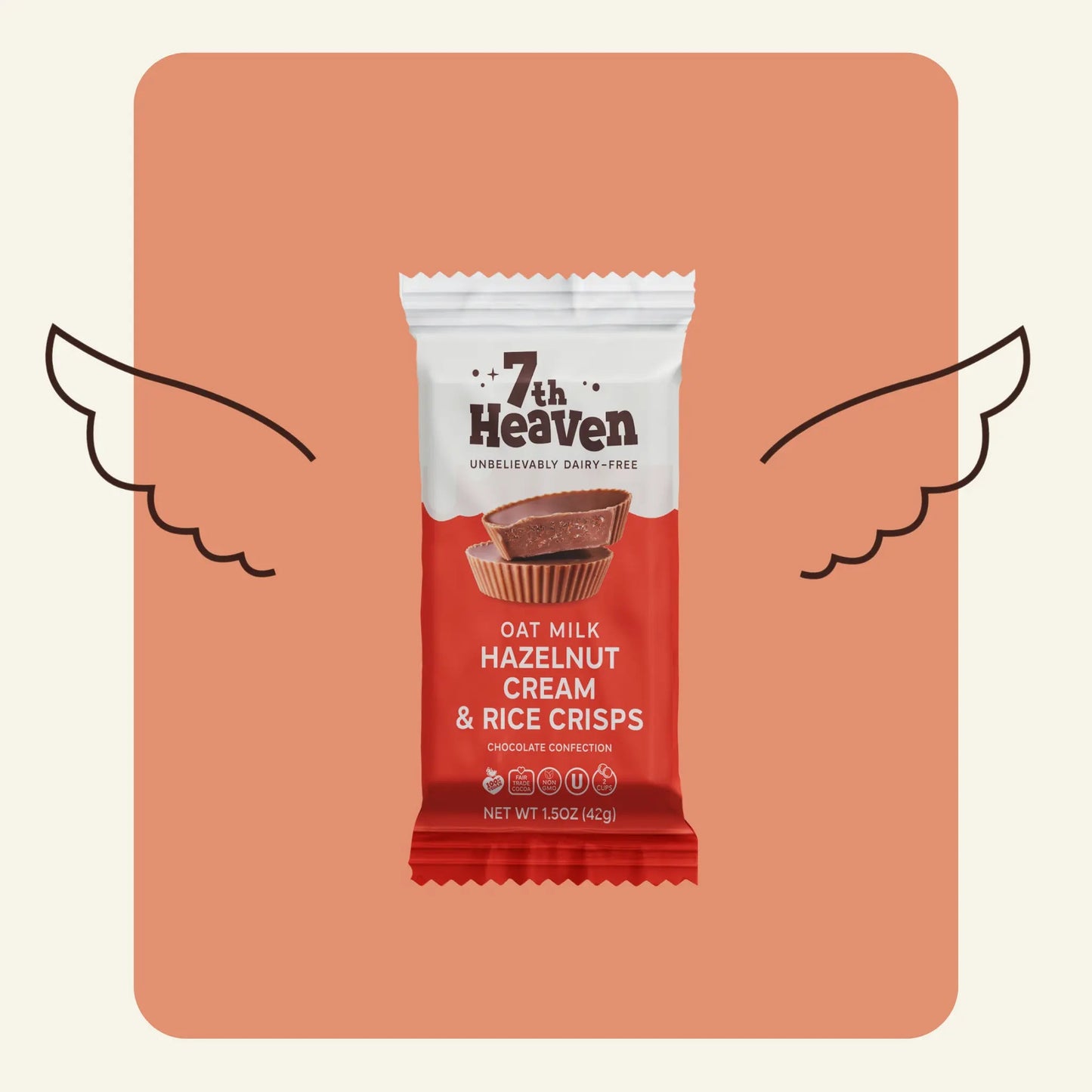 7th Heaven - Hazelnut Cream And Rice Crisps Cups