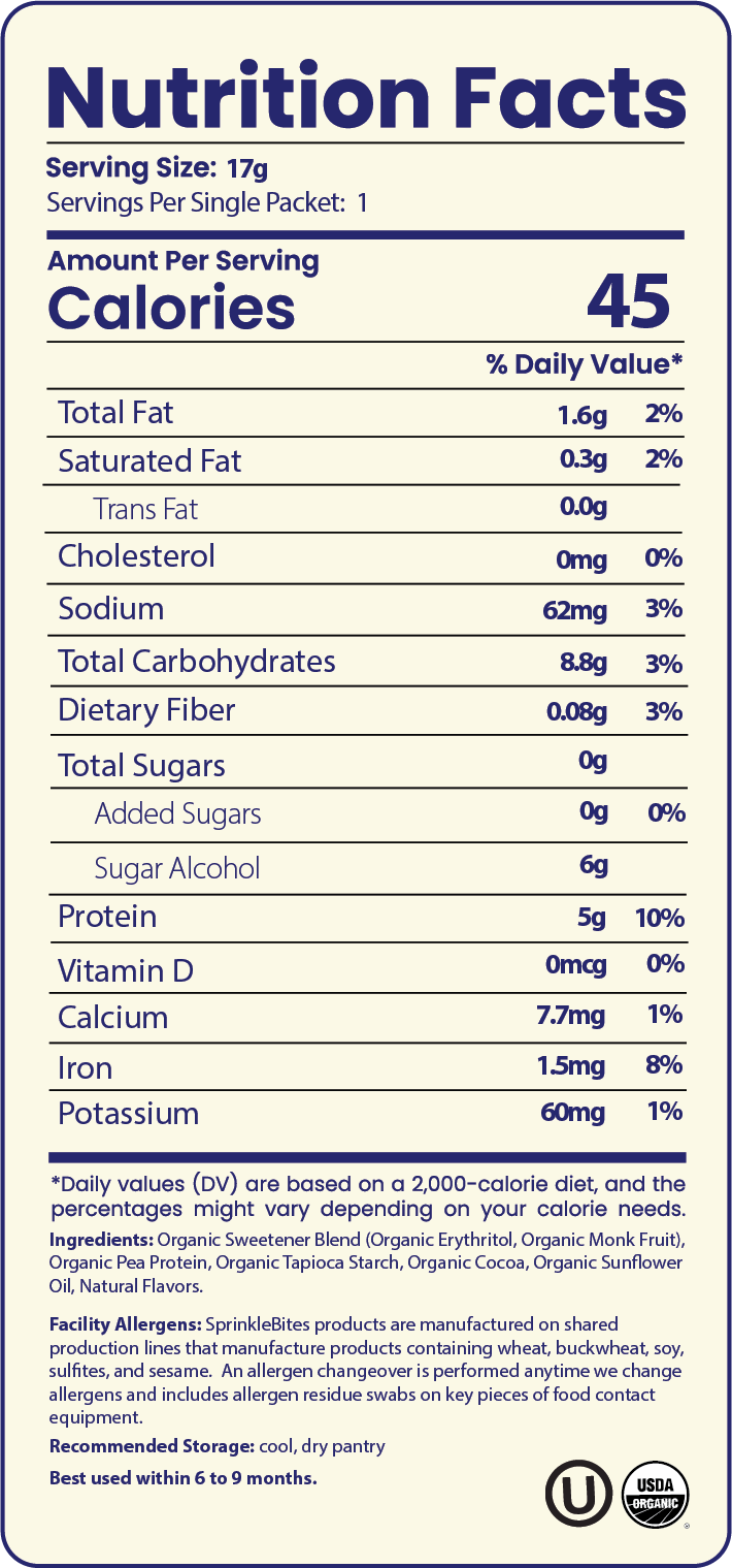 Sprinkle Bites - Cacao Protein Sprinkles