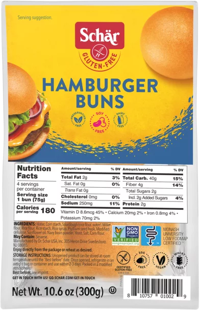 Schar - Hamburger Buns Gluten-Free