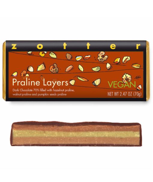 Zotter - Praline Layers Dark Chocolate