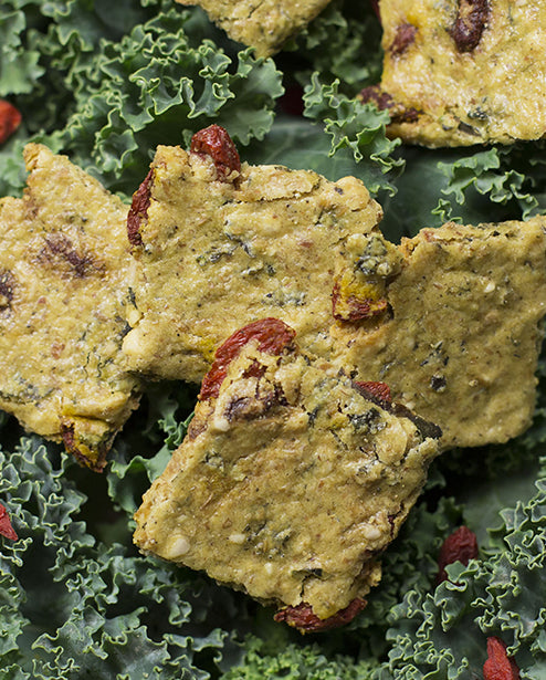 Healing Home Foods - Kale Goji Crackers