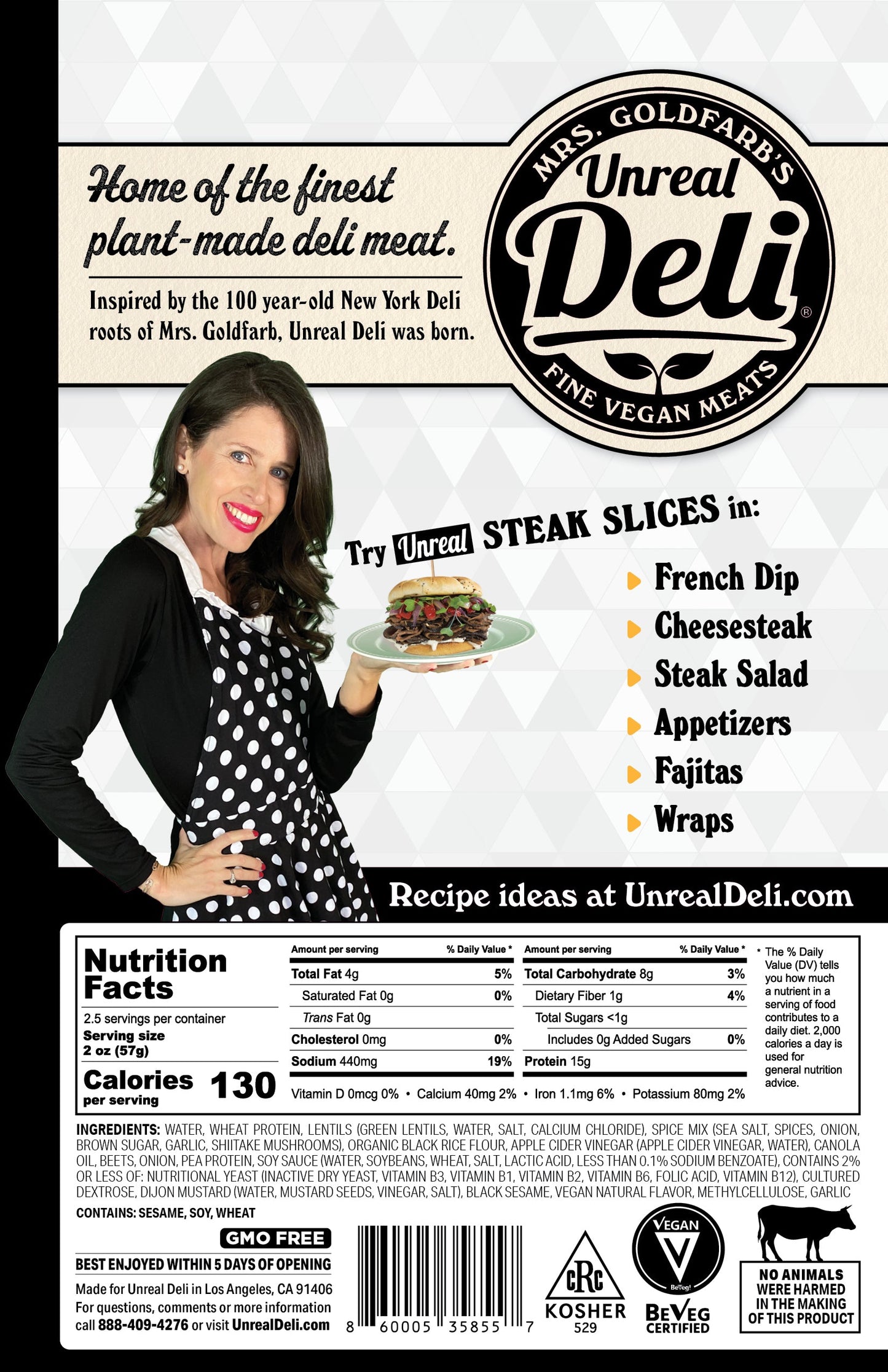 Mrs. Goldfarb's - Unreal Steak Slices