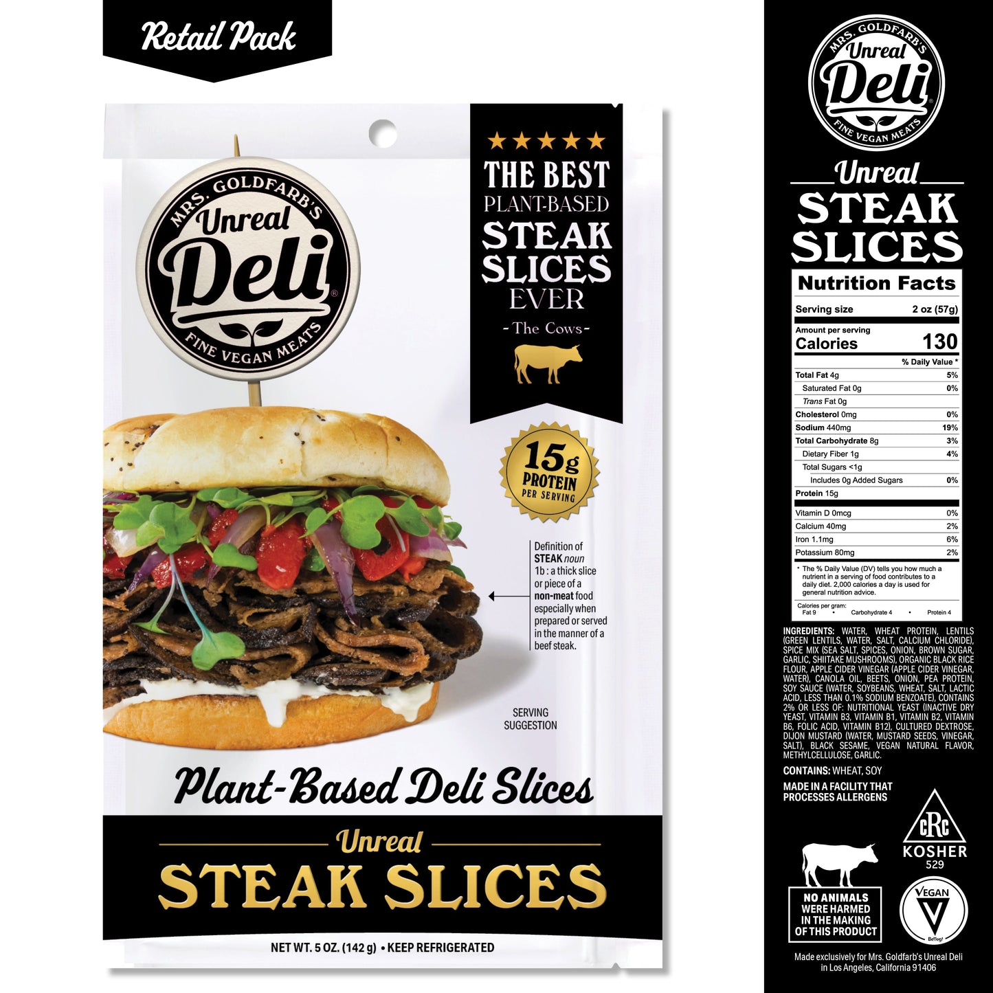 Mrs. Goldfarb's - Unreal Steak Slices