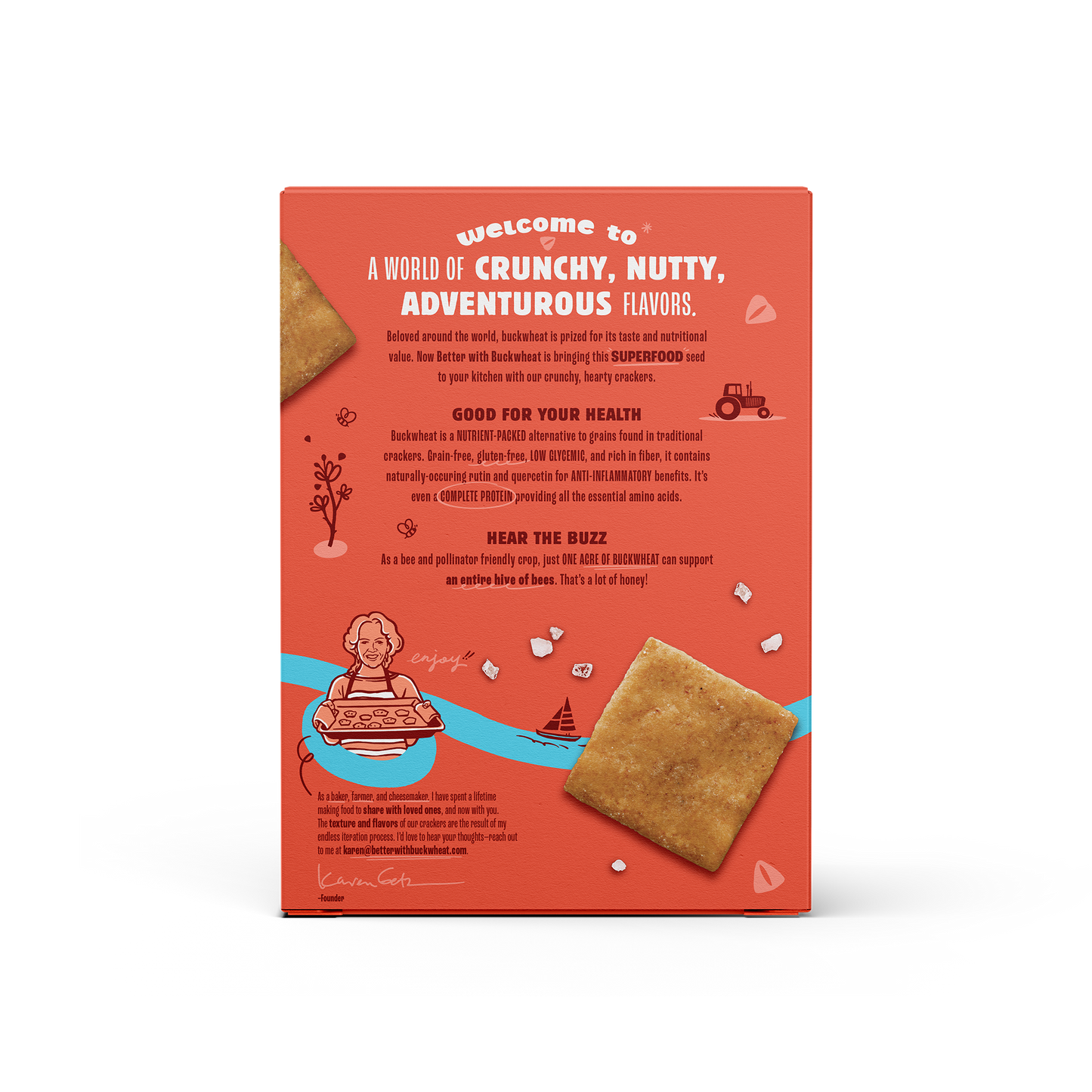 Better with Buckwheat - Sea Salt Crackers