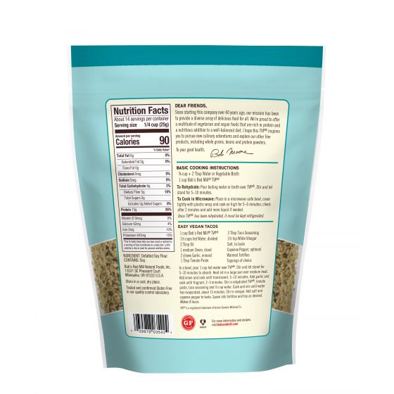 Bob's Red Mill TVL - Textured Vegetable Protein