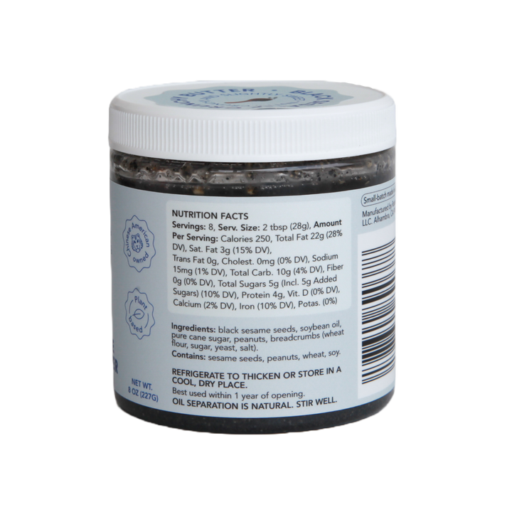 Rooted Fare - Black Sesame Crunchy Butter