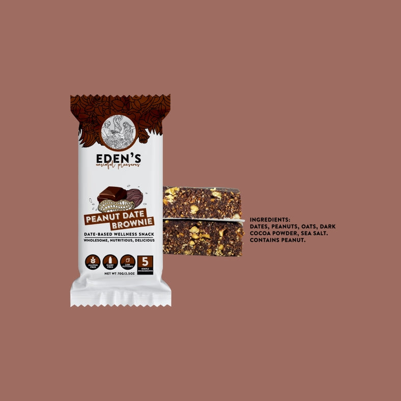 Eden's - Peanut Date Brownie