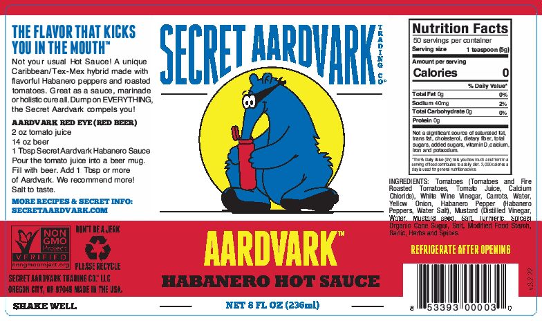 Secret Aardvark - Hot Habanero Sauce