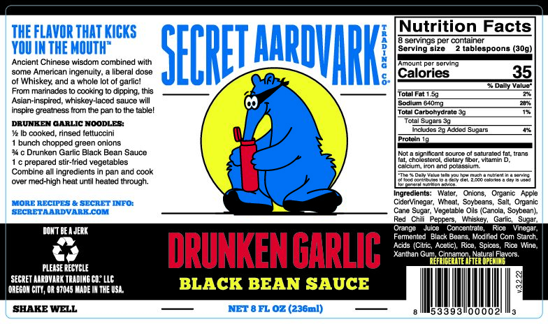 Secret Aardvark - Drunken Garlic Black Bean Sauce