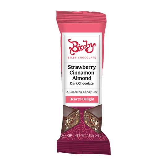 Bixby - Strawberry Ceylon Cinnamon Almond Chocolate Bar