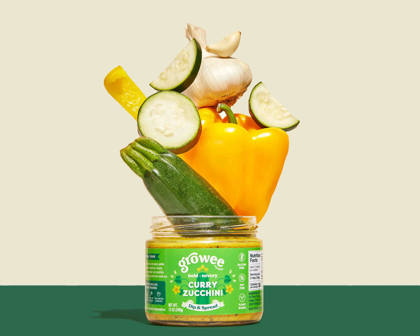 Growee - Curry Zucchini Dip & Spread