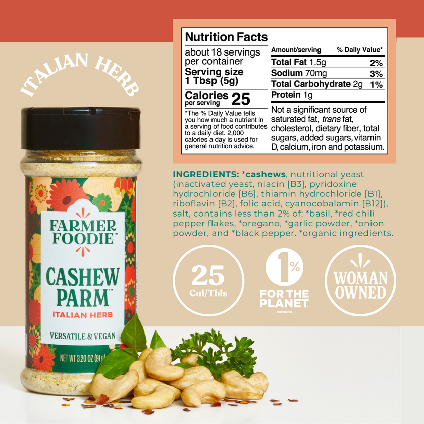 Farmer FoodIe - Italian Herb Cashew Parm