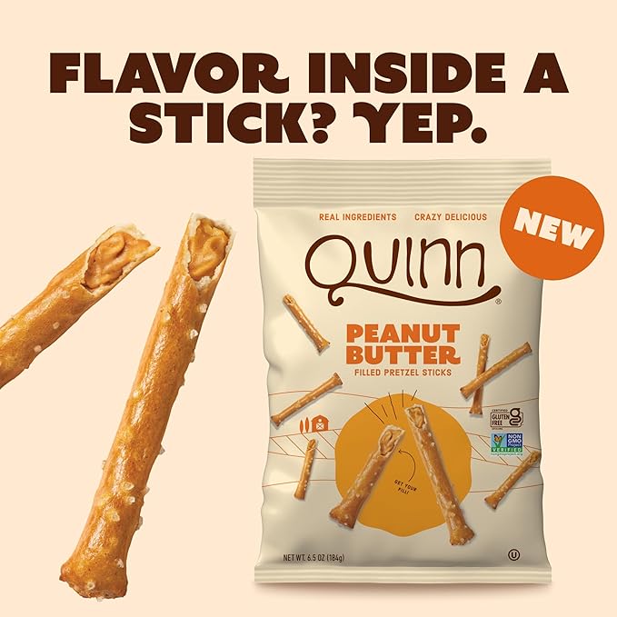 Quinn Creamy Peanut Butter Filled Pretzel Nuggets