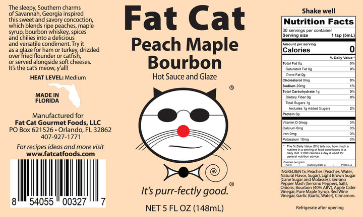 Fat Cat - Peach Maple Bourbon Sauce
