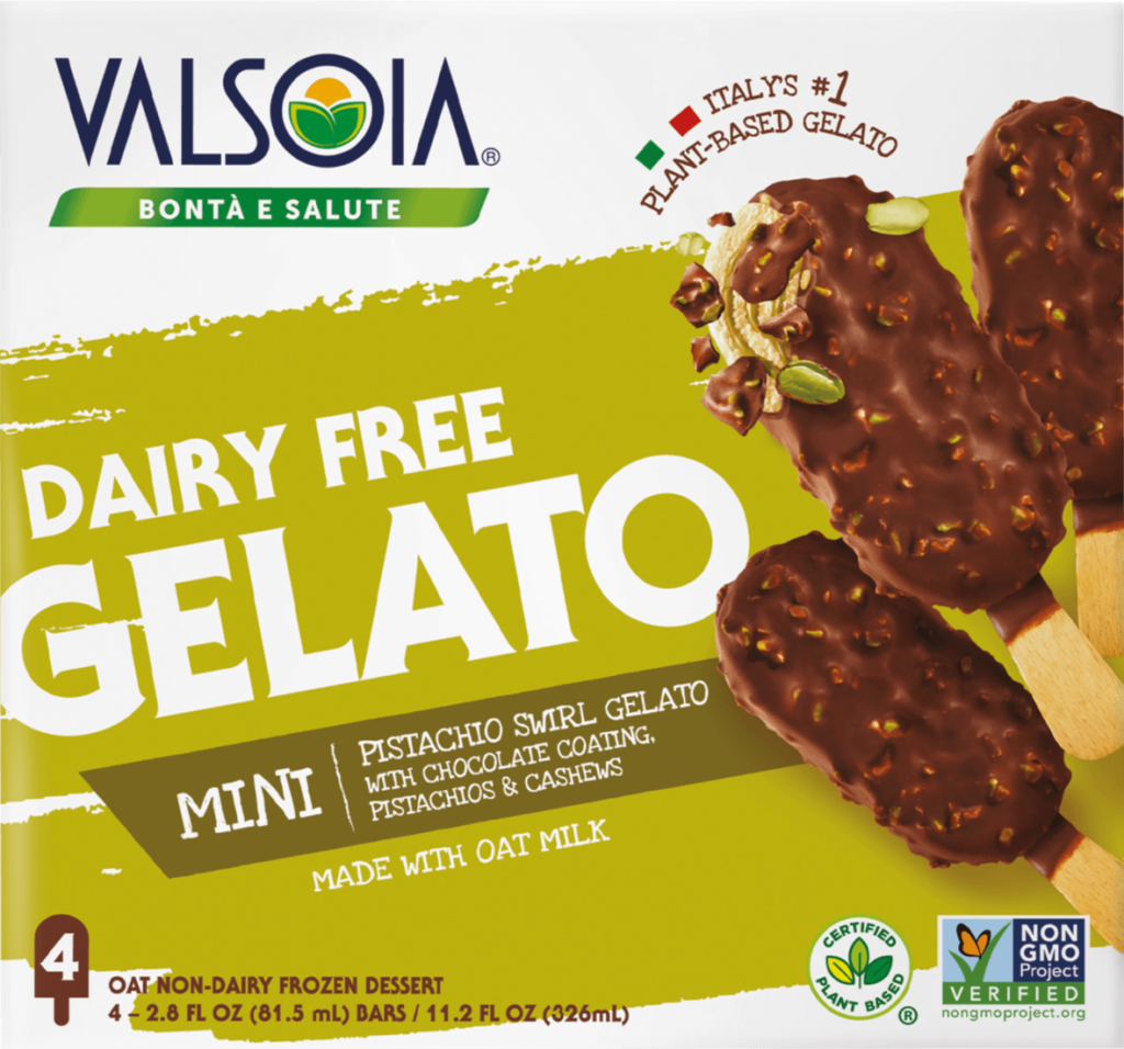 Valsoia - Pistachio Swirl Gelato Mini Bars