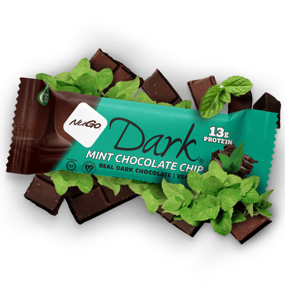 NuGo - Dark Chocolate Mint Chocolate Chip Protein Bar