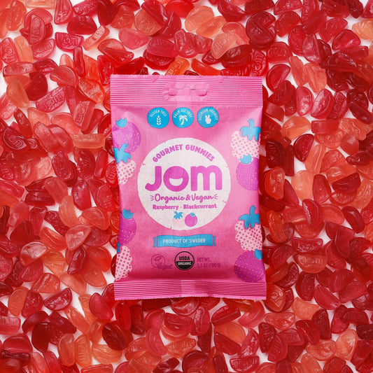 Jom Gummy Candy - Raspberry & Black Currant