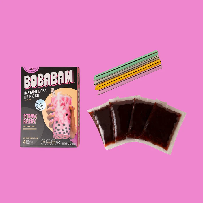 BobaBam - Strawberry Instant Boba Kit