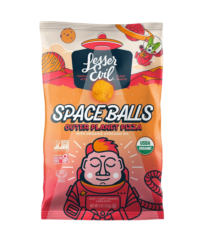 Lesser Evil - Organic Outer Planet Pizza Puff Balls
