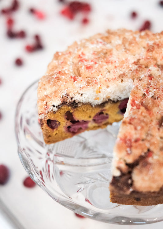 Thanksgiving Preorder: Sweet Maresa's Pumpkin Cranberry Crumb Cake