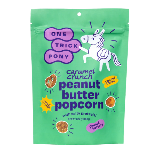 One Trick Pony-Peanut Butter and Caramel Crunch Popcorn