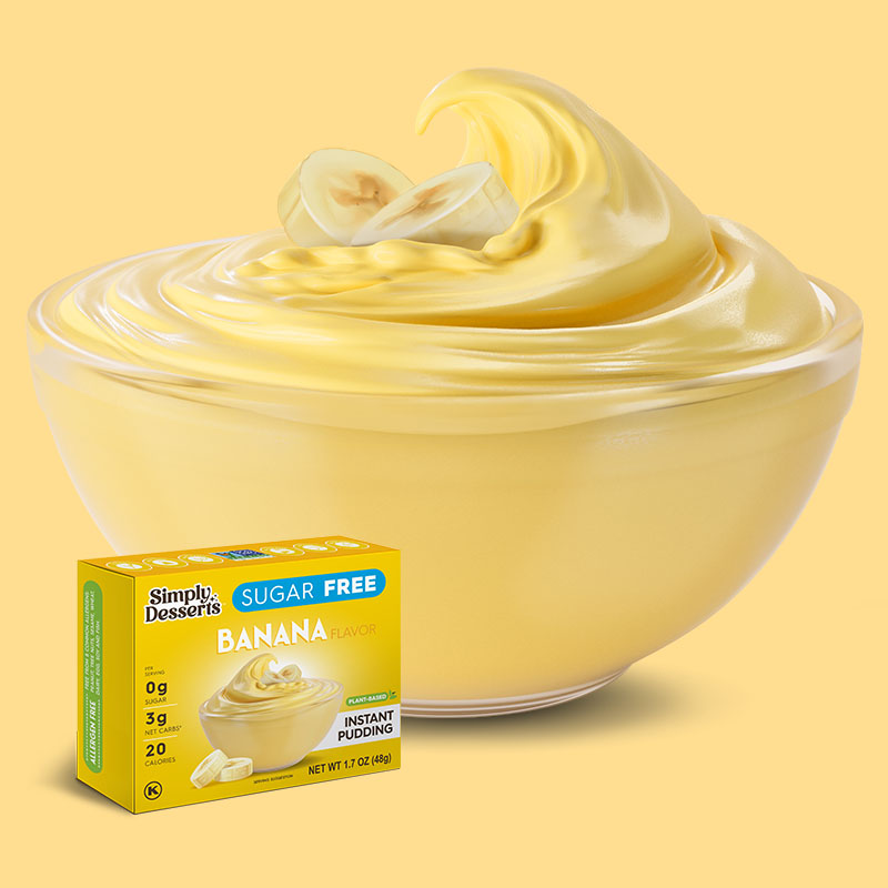 Simply Desserts - Sugar Free Banana Instant Pudding