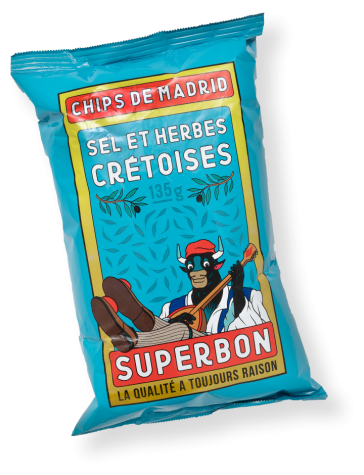 Superbon - Salt and Cretan Herbs Crisps