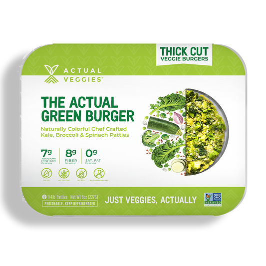 Actual Veggies - Super Greens Veggie Burger