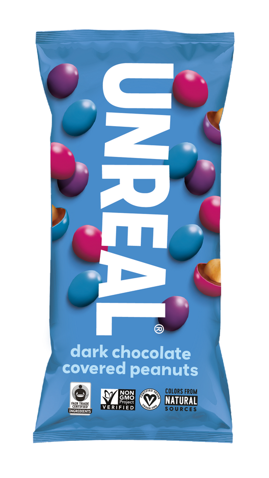 Unreal - Mini Bag Dark Chocolate Covered Peanuts 1.5 oz