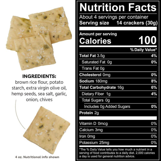 Every Body Eat - Chive & Garlic Thins