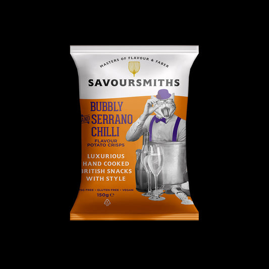 Savoursmiths Potato Chips - Bubbly Serrano Chili