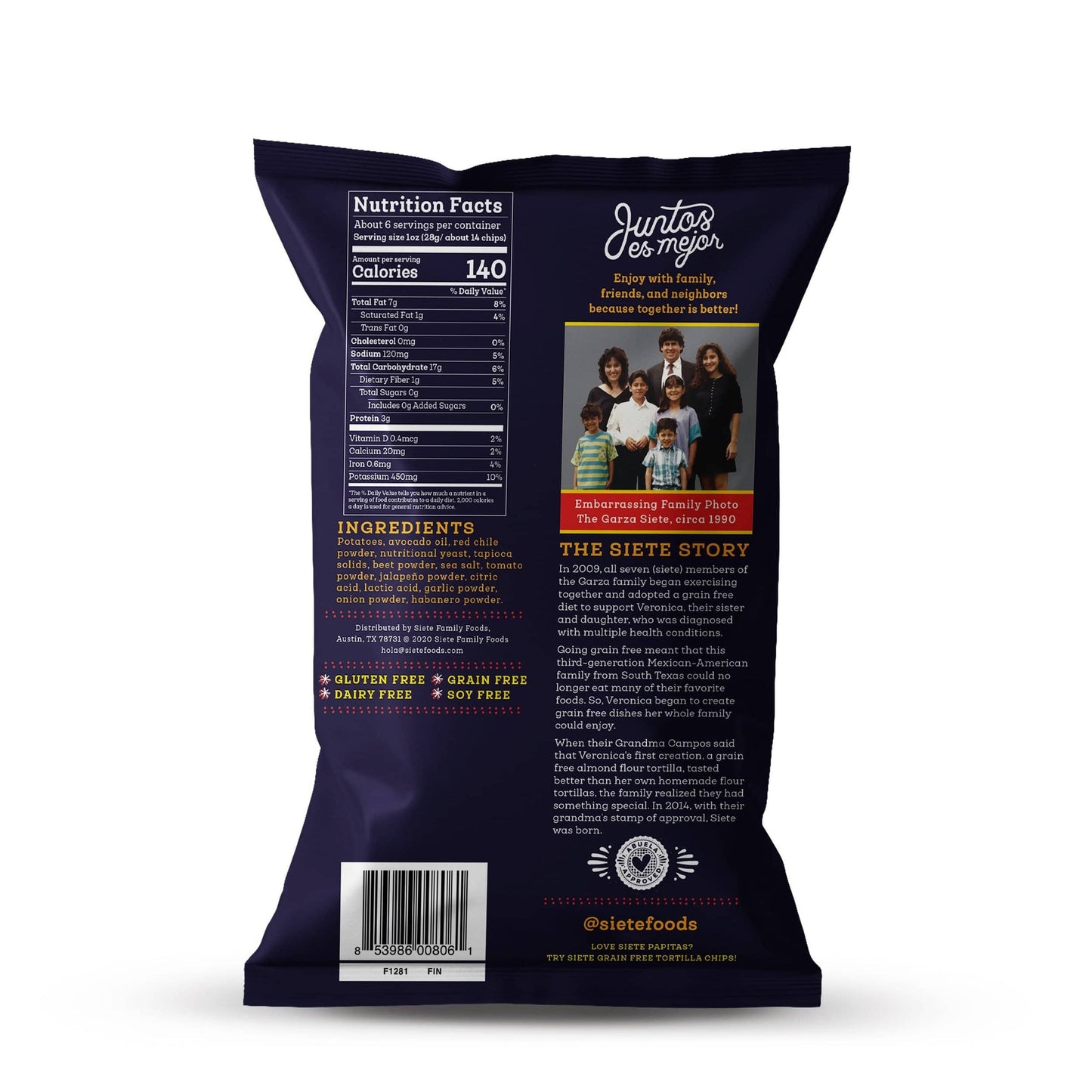 Siete - Fuego Kettle Cooked Potato Chips