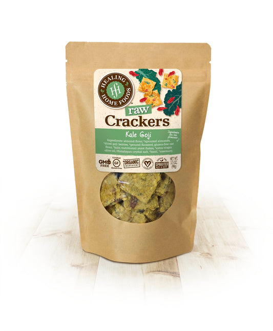 Healing Home Foods - Kale Goji Crackers