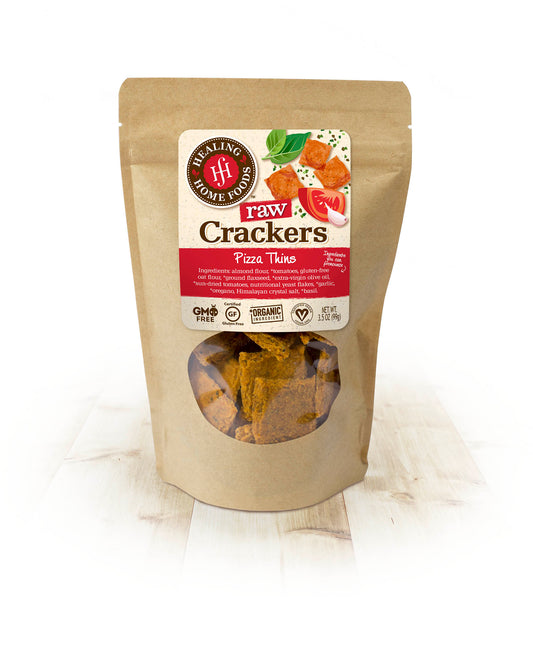 Healing Home Foods - Raw Pizza Thins Crackers