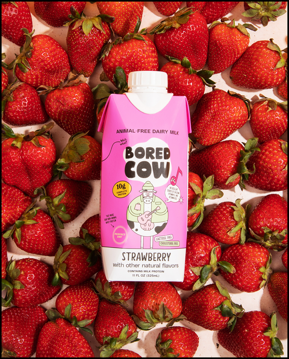 Bored Cow - Strawberry Animal-Free Dairy Milk