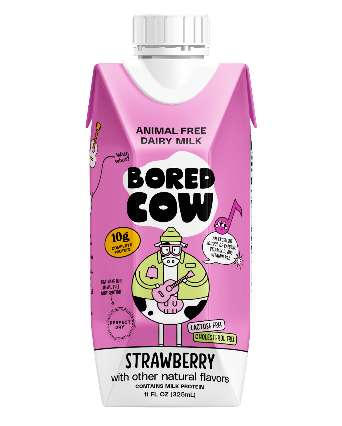 Bored Cow - Strawberry Animal-Free Dairy Milk