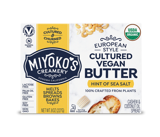 Miyoko's - European Style Cultured Butter, Hint Of Sea Salt